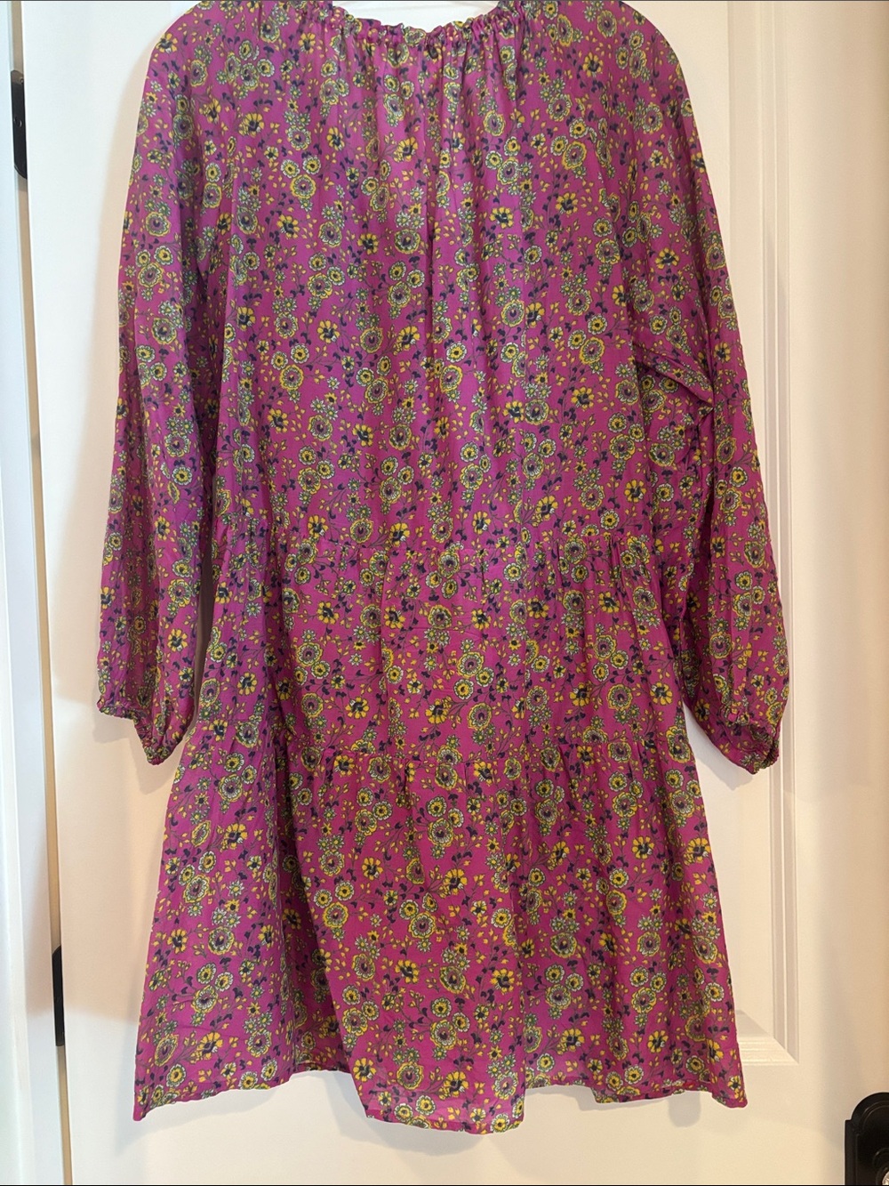XiRENA Purple Mini Dress with Yellow Florals - Picture 3 of 4